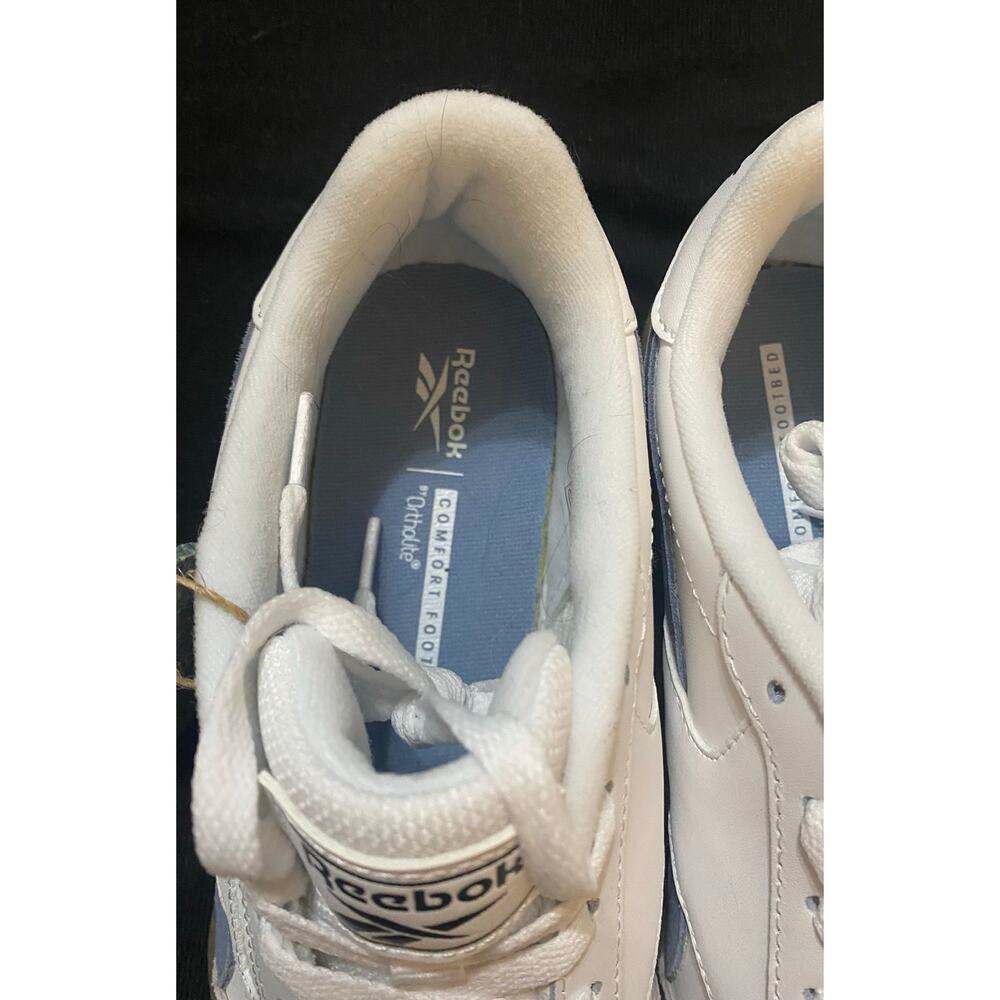 NIB Reebok FORTE lounger white LT BLUE Womens Sport Sneakers Ortholite Shoes 9M - Picture 2 of 12
